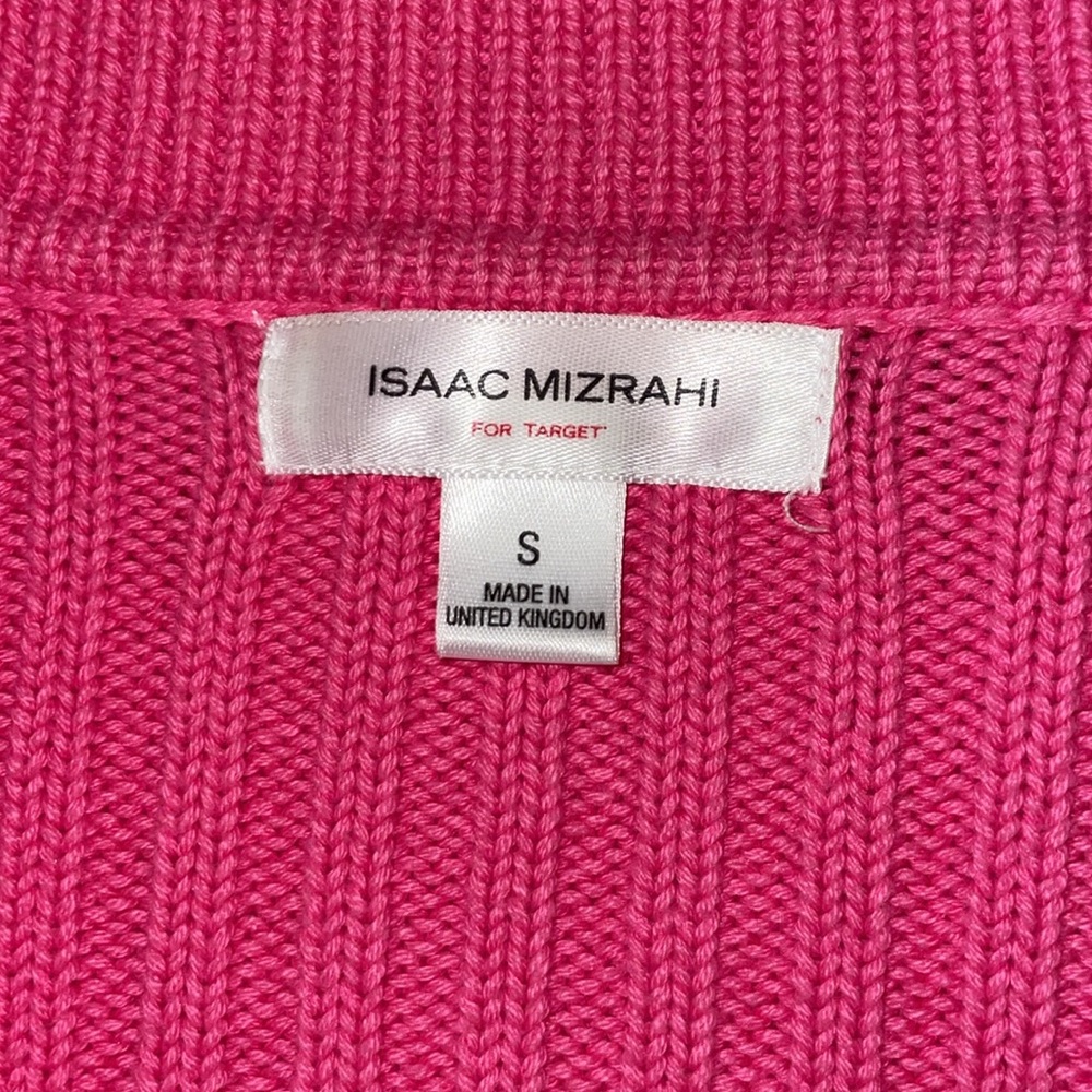 Isaac Mizrahi Vibrant Pink Knit Sweater.  Size Small. - Picture 3 of 4